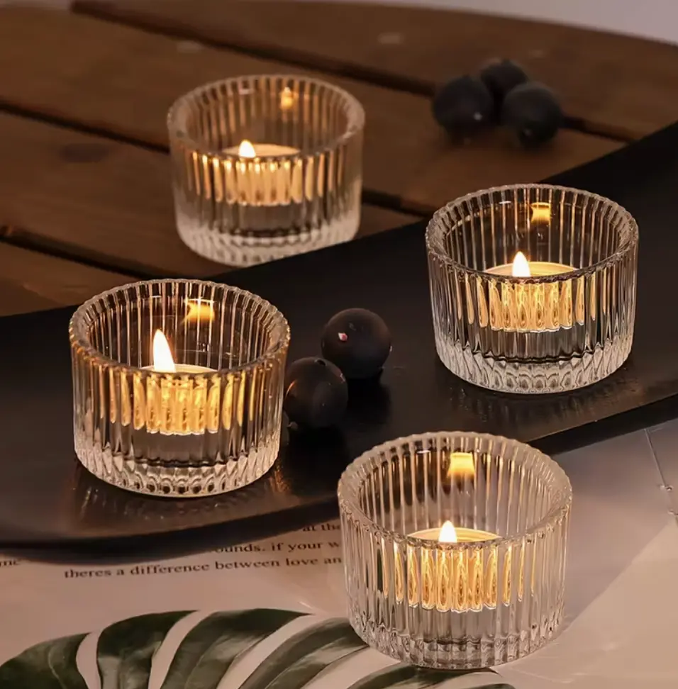 Portavelas Redondo Cristal Tealigth