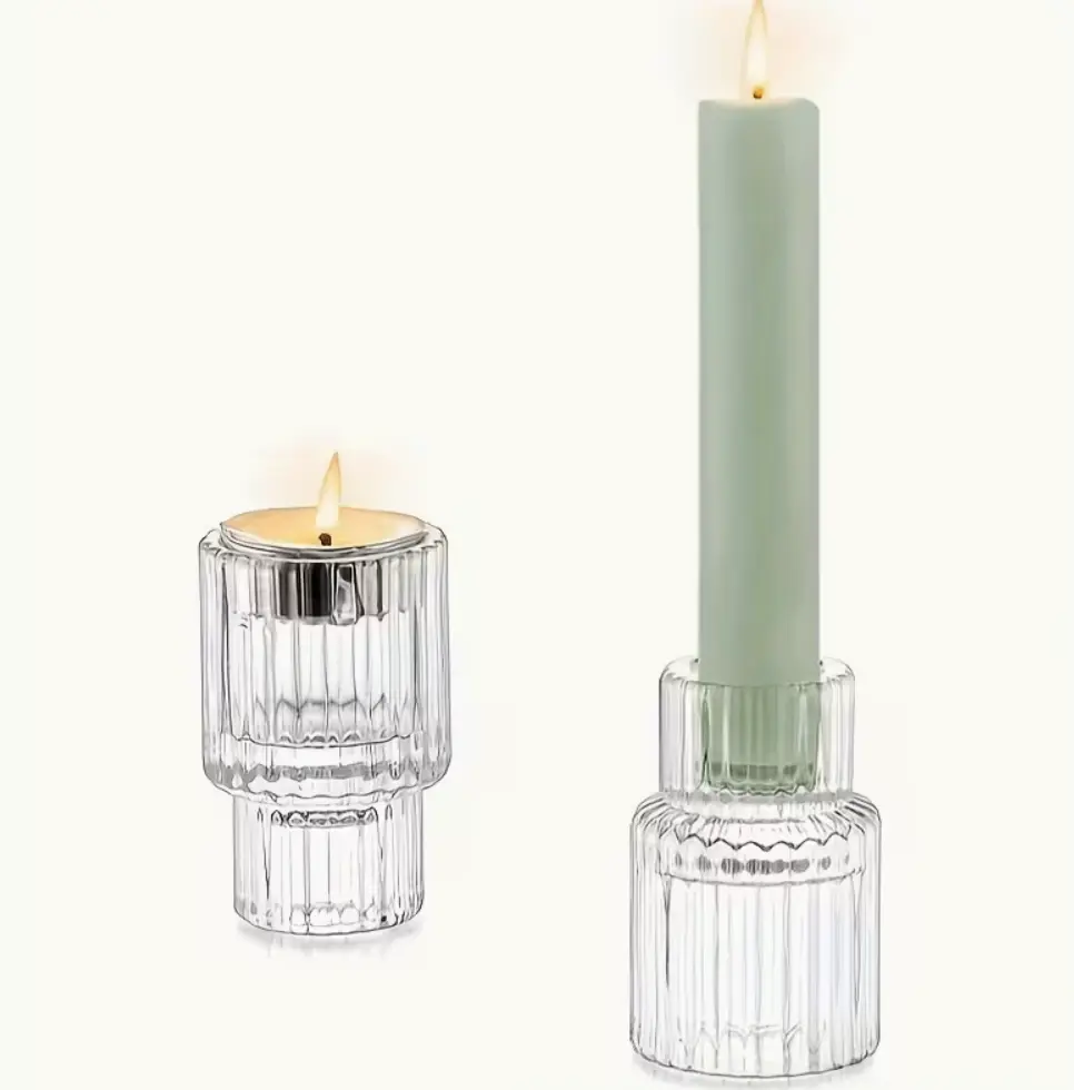 Jgo. de 4 Portavelas Doble