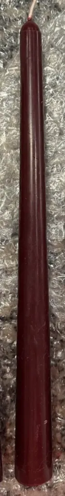 Vela Artesanal Lisa color a Escoger 36.5 cm