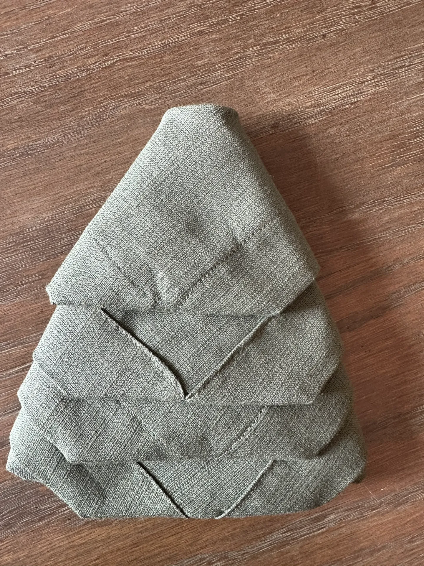 Jgo. de 4 Servilletas de Lino con Algodón-VERDE